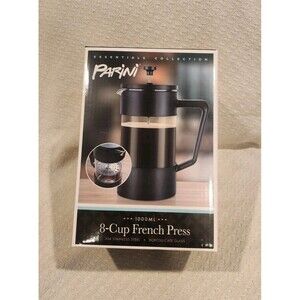 Parini Essential Collection 8-Cup French Press Coffee Tea Maker Stainless Steel